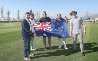 Con la presencia de su embajador, Australia Sub 20 finalizó su concentración en la Casa del Futbolista